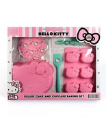 NEW SANRIO Hello Kitty Deluxe Silicone Cake &amp; Cupcake Baking Set 23 pcs ... - £31.86 GBP
