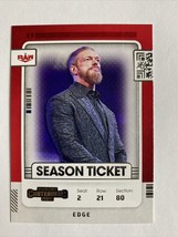 Edge (110) Season Ticket - 2022 Panini Chronicles Contenders WWE - £1.33 GBP