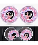 Bling Car Cupholder Coaster 2 Pack Cartoon Anime Crystal Rhinestone Sili... - £17.65 GBP