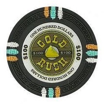 Gold Rush 13.5-gram Poker Chips (25-pack) - Clay Composite - $13.41