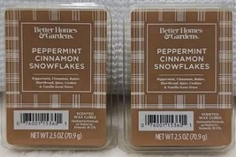 Better Homes &amp; Gardens Peppermint Cinnamon Snowflake Wax Cubes 2.5 oz. (... - £9.94 GBP