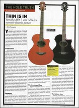 Yamaha APX-3 APX-5A acoustic/electric guitar review sound check article ... - £3.03 GBP