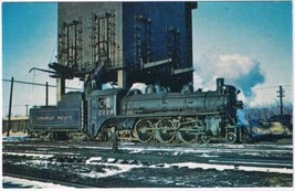 Postcard Train CPR Canadian Pacific 2229 Coaled St Luc Yard Montreal March 1960 - £2.27 GBP
