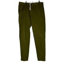 Bonobos Straight Leg Pants Men Size XL LONG Army Green Forest Green Zip Button c - £27.33 GBP