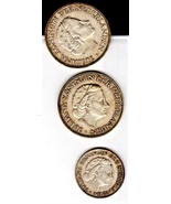 Nederland Coins - ( lot of 3 coins) 1960, 1961 &amp; 1954 , 1 - 1G, &amp; 2- 1.5... - $6.77 CAD