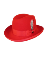 Men Bruno Capelo Dress Formal Hat Australian Wool Homburg Godfather GF10... - £54.96 GBP