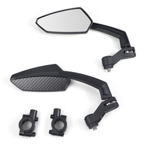 1 Pair Handlebar Mirrors Bike Biking Mirror Handlebar Mount Rotatable Re... - $41.79