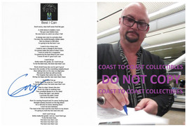 Geoff Tate signed Queensryche Best I Can Lyrics sheet COA proof autographed - $108.89