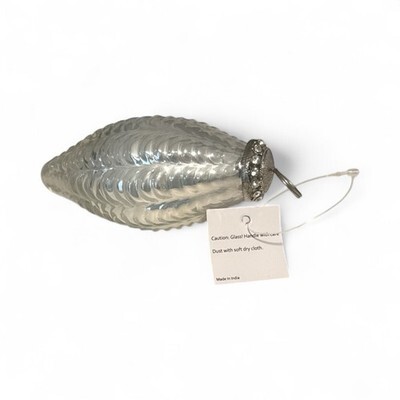 Christmas Ornaments 7" Mercury Glass Kugel Hanging LARGE Big Silver HEAVY Item image 15