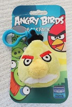 Commonwealth Toys Angry Birds Yellow Bird Plush Backpack Clip - £5.40 GBP