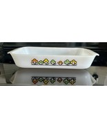Vintage Anchor Hocking Fire-King 432 Summerfield Flowers Casserole Dish ... - $19.30