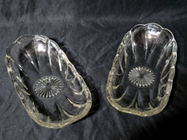 Anchor Hocking Fountainware Clear Banana Split Relish Veggie Dish- Pair ... - $220.44 MXN