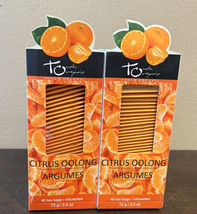2 Touch Organic Citrus Oolong Tea Bags, 40 Bags Each 2.5 oz Exp 10/26 - £23.97 GBP
