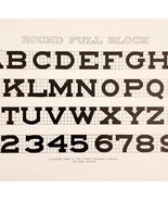 Round Full Block Font Example 1899 Victorian Crafts Drawing Ephemera DWKK19 - $368.02 MXN