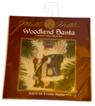 Mill Hill Woodland Santa Counted Glass Bead Kit Frosty Santa Christmas H... - $9.99