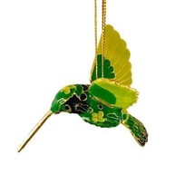 Hummingbird Bird Cloisonne Enamel Small Christmas Ornament NIB Gift Boxe... - $24.74