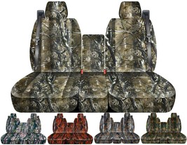 Front set car seat covers Fits Chevy Silverado with Integrated seat belts - $2,267.34 MXN