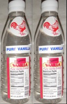 Clear Danncy Pure Mexican Vanilla Extract 12oz Ea 2 Plastic Bottles From... - $16.78