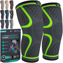 Compression Knee Brace for Women &amp; Men - 2 Pack Knee Brace for Women Running Kne - £27.81 GBP