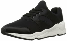 The Fix Women&#39;s Navarro Jogger Fashion Sneaker Black Textile Size 8.5 - $16.45