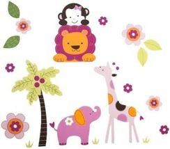 Tiddliwinks Sweet Safari Collection Wall Decals - £10.34 GBP