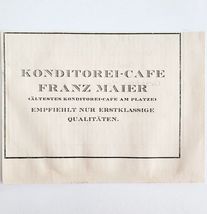 1940 Konditorei Cafe Restaurant Advertisement Murnau Germany Import DWMM3 - $19.99