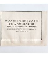 1940 Konditorei Cafe Restaurant Advertisement Murnau Germany Import DWMM3 - $19.99