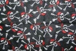 AES Wholesale Lot 6 22&quot;x22&quot; Jolly Roger Pirate Redhat Skull and Bones 2 Bandana - £7.54 GBP