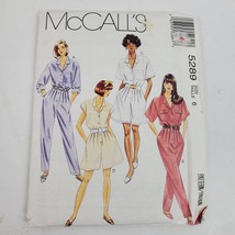 Vintage 1991 McCall&#39;s 5289 Sewing Pattern Miss Jumpsuit Romper 6 - $3.00