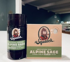 2 Piece Dr. Squatch Alpine Sage Soap And Natural Deodorant 2.65oz - £18.67 GBP