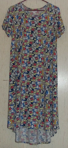 NEW WOMENS LuLaRoe &quot;Carly&quot; Mickey Mouse on GRAY KNIT POCKET SWING DRESS ... - £29.93 GBP