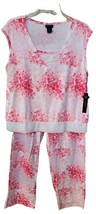 Tahari Women&#39;s Two Piece Pajama Set, Tahari Tee &amp; Pant Set, Mesh Keyhole... - £22.54 GBP