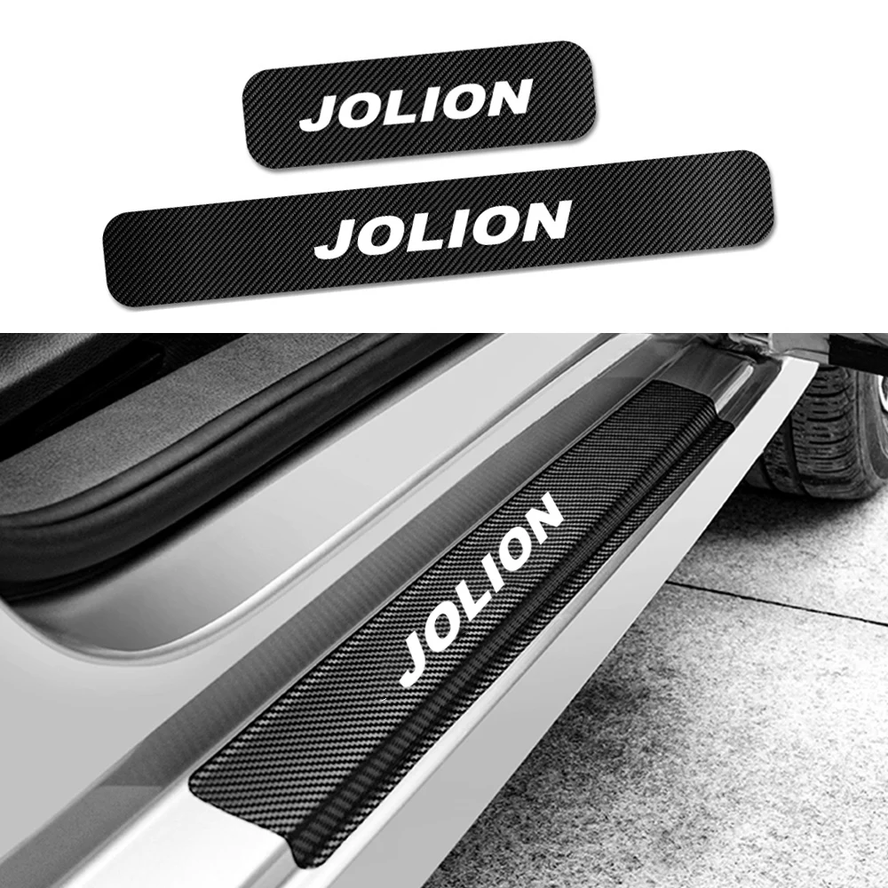 4pcs Car Door Sill Stickers For HAVAL JOLION Carbon Fiber Anti Scratch Protector - £13.49 GBP