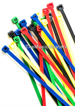 600 ASSORTED 8&quot; inch Wire Cable Ties Nylon Tie Wraps 50lb USA Made Tiger Ties - £35.87 GBP