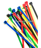 600 ASSORTED 8&quot; inch Wire Cable Ties Nylon Tie Wraps 50lb USA Made Tiger... - £34.25 GBP