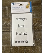 New-iDesign Fridge/Freezer Labels Set of 36. - $20.35 CAD