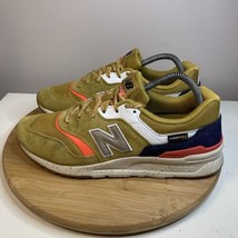 New Balance 997H V1 Lifestyle Mens Size 9 Running Shoes Gold White Sneakers - £54.50 GBP