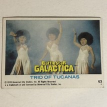 BattleStar Galactica Trading Card 1978 Vintage #63 Trio Of Tucanos - $1.97