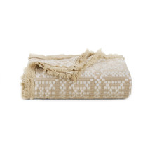 Your Lifestyle Oversized Throw Oatmeal Grid - £32.51 GBP