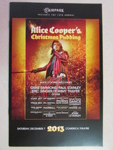 ALICE COOPER&#39;S CHRISTMAS PUDDING 2013 CONCERT PROGRAM KISS JOAN JETT VIN... - $8.90