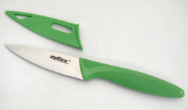 Zyliss Stainless Steel INOX Kitchen Utility Knife Green Handle and Sheat... - $9.89