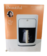 Beautiful Coffee Maker Drew Barrymore White Icing 14 Cup Touchscreen New... - £52.03 GBP