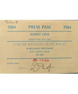 July 15, 1984 Nascar Winston Auto Races Portland Speedway Admit One Pres... - $3.95