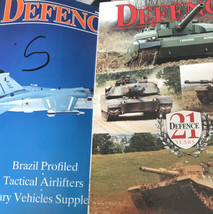 Lote De 2 Defensa Revistas Diciembre 1989 Junio 1990 Brasil Militar Vehículos - £6.56 GBP