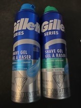 2 Pc Mixed Lot Gillette Series Shave Gel 7 oz (NO CAP) (Y27) - $16.42