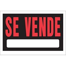 Hillman 839960 Se Vende Spanish Sign with Space for Fill in, Black and Red - $22.50 CAD