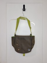 HAIKU by Sharon Eisenhauer Pebbled Crossbody Messenger Bag Tree Leaves G... - $14.03