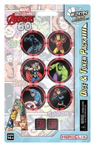 Wizkids/Neca Marvel HeroClix: Avengers 60th Anniversary Dice & Token Pack - $21.98