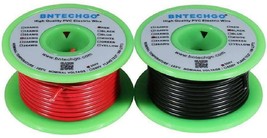 BNTECHGO 22 Gauge PVC 1007 Solid Electric Wire Red and Black Each 25 ft 22 AWG 1 - £30.74 GBP