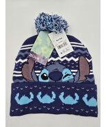 Disney Stitch One Size Fits Most Pom Beanie New With Tags - $16.99